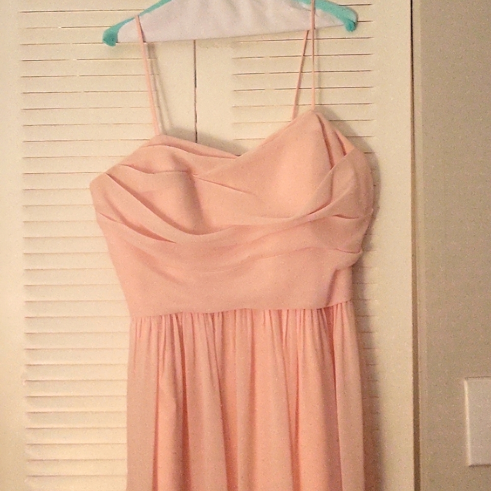 Long pink gown